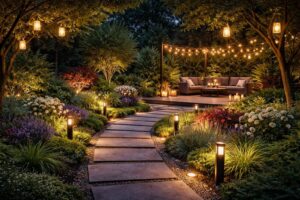 découvrez nos idées et astuces pour aménager votre jardin et optimiser l'éclairage extérieur, afin de créer un espace agréable et sécurisé toute l'année.