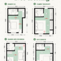 Aménagement d'une chambre moderne avec dressing intégré
