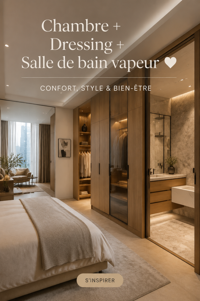 Une suite parentale chic avec dressing et salle de bain intégrée