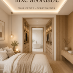 Aménagement d'une chambre de luxe abordable dans un petit appartement