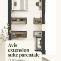 Extension moderne d'une maison avec suite parentale spacieuse et lumineuse.