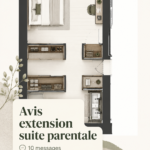 Extension moderne d'une maison avec suite parentale spacieuse et lumineuse.