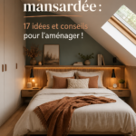 Chambre mansardée chaleureuse avec décoration cosy et meubles fonctionnels