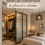 Idée de conversion de placard en espace de nuit dans un appartement
