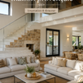 Intérieur d'une maison aménagée dans un style provençal chaleureux