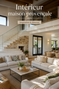 Intérieur d'une maison aménagée dans un style provençal chaleureux