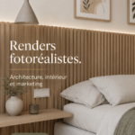 Rendu photo réaliste d'un projet architectural moderne
