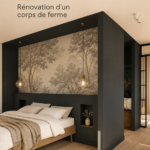 Une chambre principale rénovée avec style et confort.