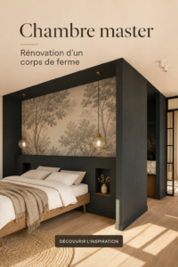 Une chambre principale rénovée avec style et confort.