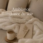 Ambiance de nuit calme avec lumière tamisée et décor relaxant
