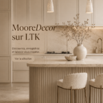 Un intérieur décoré avec goût par Moore Decor, mettant en avant des couleurs chaleureuses et des textures douces.