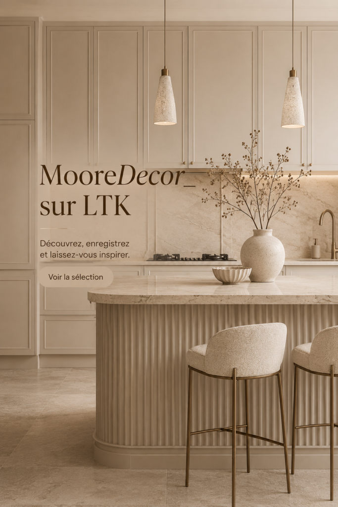 Un intérieur décoré avec goût par Moore Decor, mettant en avant des couleurs chaleureuses et des textures douces.