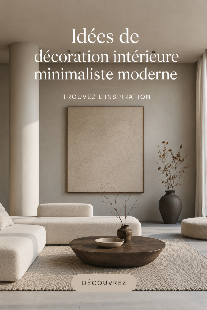 Une image d'un intérieur moderne et épuré avec des lignes simples et des couleurs douces.