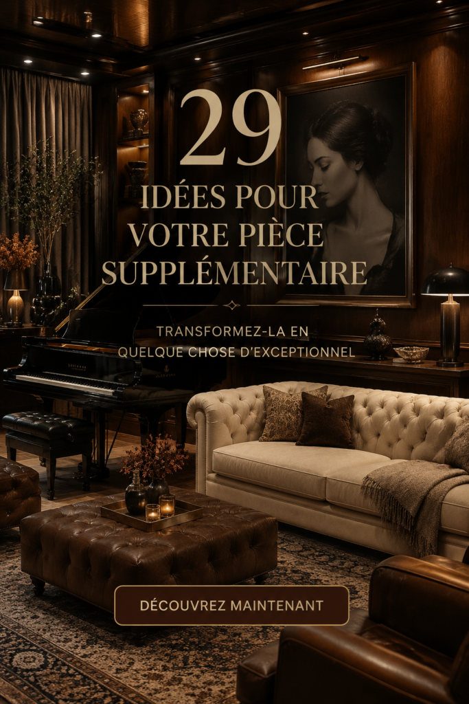 Chambre d'amis chaleureuse avec décoration unique et mobilier accueillant.