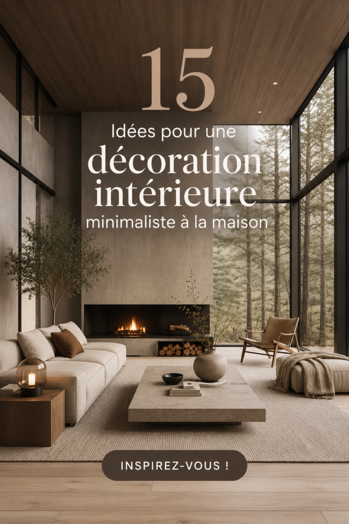 Un salon minimaliste aux couleurs neutres avec un canapé épuré et une décoration simple.