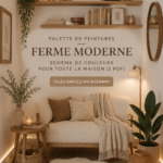 Palette de couleurs modernes pour une décoration farmhouse