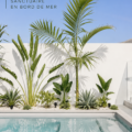 Maison en bord de mer avec une décoration intérieure relaxante