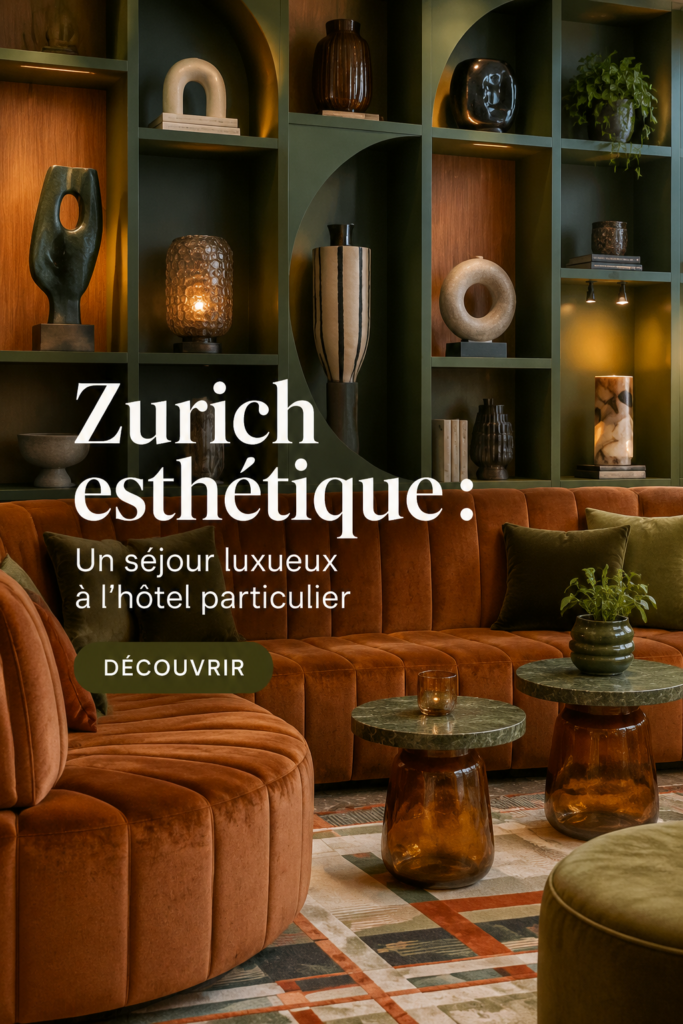 Vue de l'Home Hotel à Zurich avec ses élégants balcons et façades.