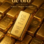 Lingots d'or brillants exposés sur un fond neutre, symbolisant la sécurité financière.