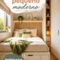 Petit dormitorio moderne aménagé avec goût et style