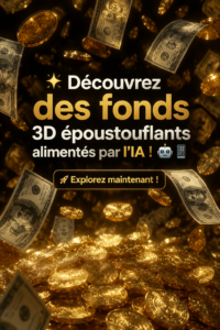 Un arrière-plan 3D vibrant généré par IA, apportant une touche moderne à un espace numérique.