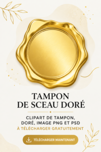 Cliparts dorés élégants pour projets créatifs.