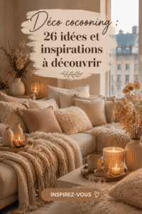 Intérieur cozy avec des textiles doux et des couleurs apaisantes, décor cocooning