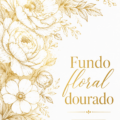 Un fond floral doré illustrant un design élégant et raffiné.