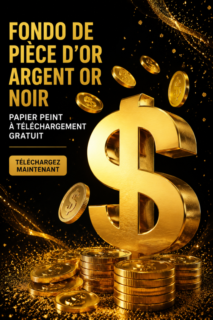 Fonds d'écran doré élégant pour décoration intérieure.