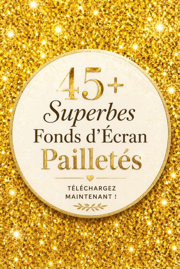 Fonds d'écran scintillant en paillettes pour ordinateur