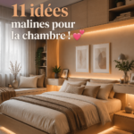 Chambre à coucher cosy décorée pour un couple