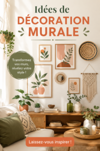 Un salon décoré avec des œuvres d'art murales inspirantes et chaleureuses