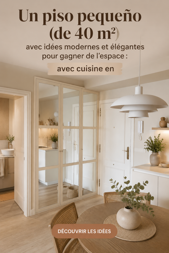 Aménagement d'un petit appartement moderne et pratique de 40 m2.