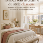 Maison classique barcelonaise avec une belle façade et des balcons décoratifs.