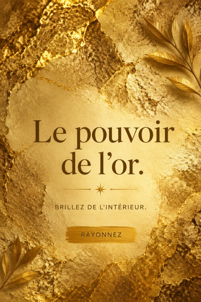 Un bijou en or brillamment éclairé, symbolisant la richesse et le prestige.