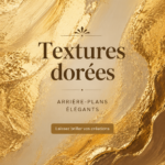 Intérieur élégant avec des textures dorées et des accents décoratifs chaleureux.