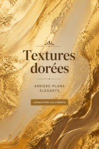 Intérieur élégant avec des textures dorées et des accents décoratifs chaleureux.