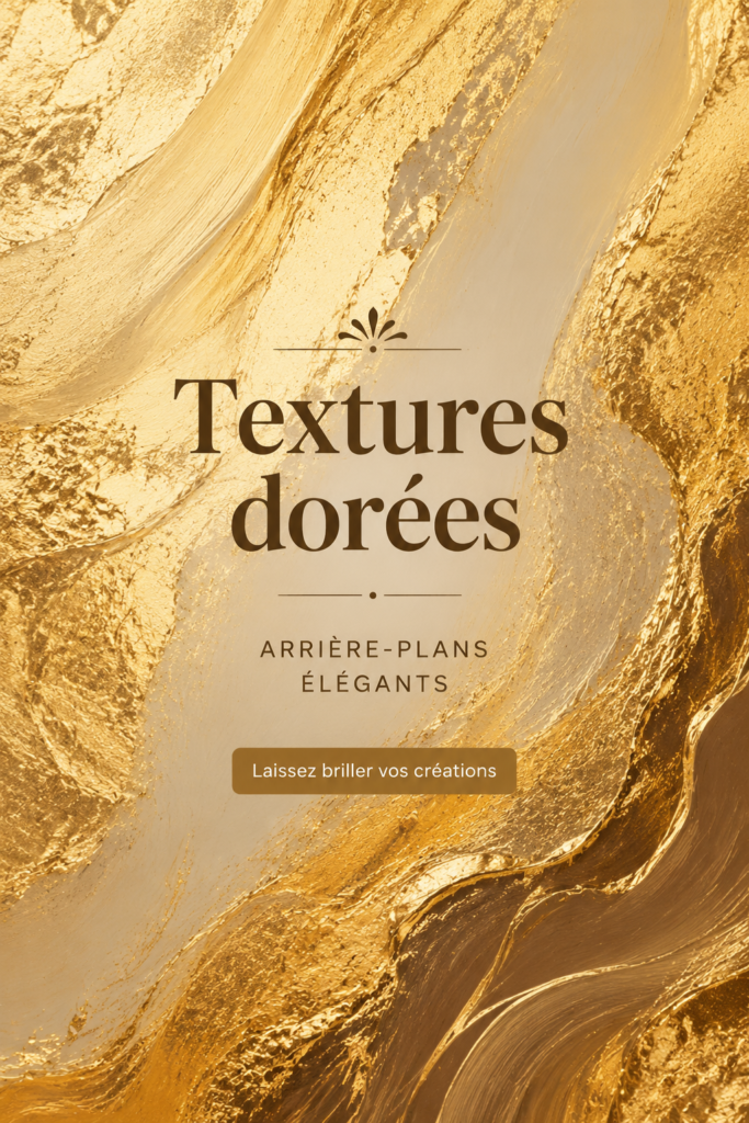 Intérieur élégant avec des textures dorées et des accents décoratifs chaleureux.