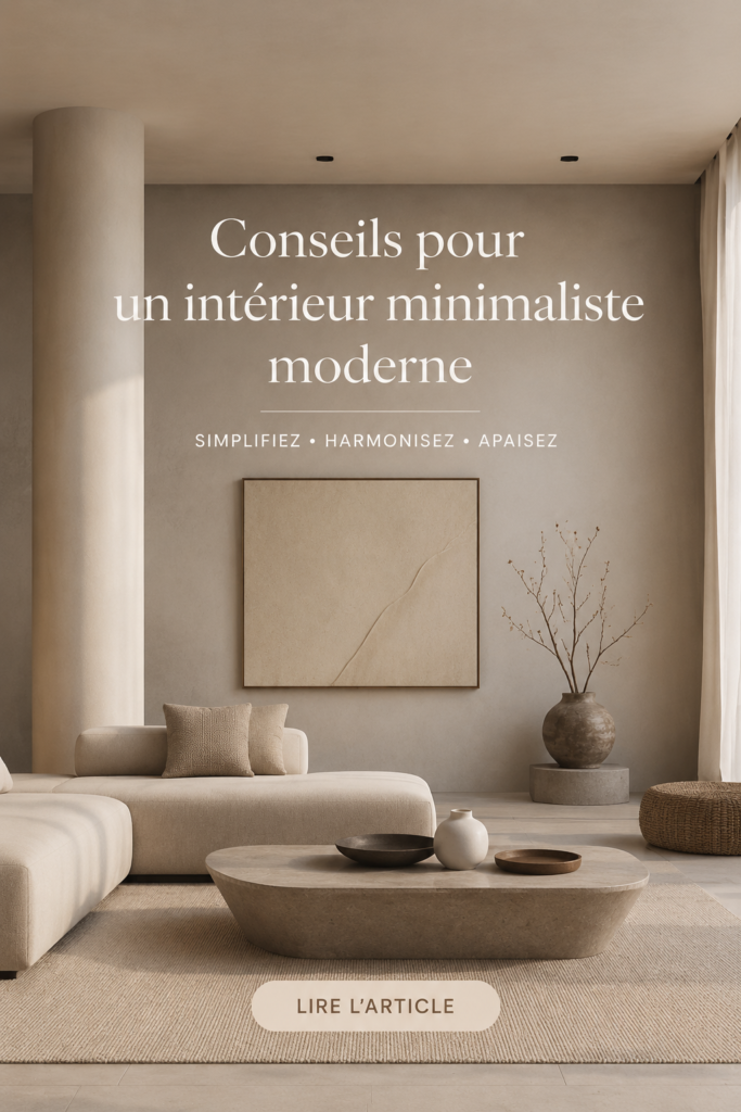 Une pièce moderne et minimaliste avec des lignes épurées et des couleurs neutres.