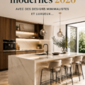 Une cuisine moderne avec un design minimaliste et des finitions luxueuses.