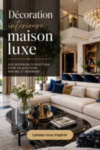 Un intérieur chic et élégant avec des touches de décoration luxueuse.
