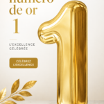 Intérieur luxueux avec des accents dorés dans la décoration