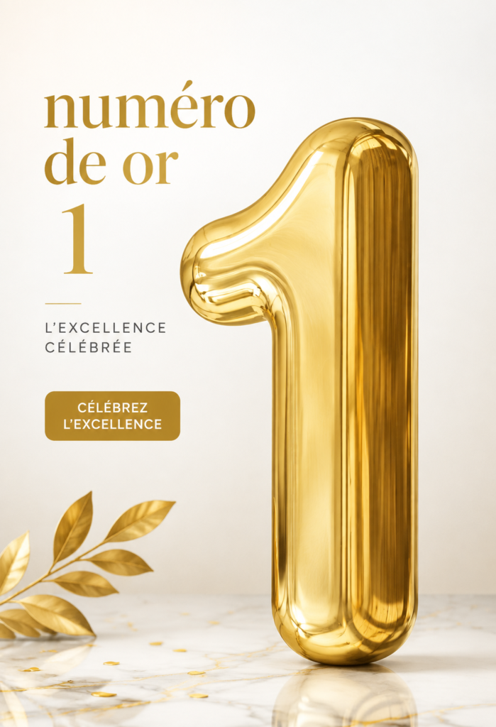 Intérieur luxueux avec des accents dorés dans la décoration