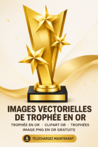 Trophée doré sur une étagère dans une décoration intérieure élégante