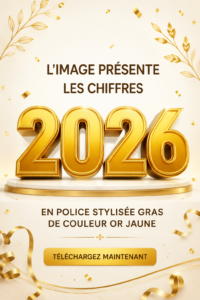 Chiffres dorés stylisés dans une décoration intérieure moderne