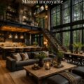 Une pièce de vie élégamment décorée avec un mobilier moderne et des touches de luxe.