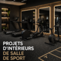 Design élégant d'un gymnase intérieur avec un style contemporain à la décor moderne