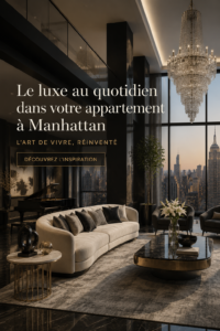 Appartement de luxe à Manhattan avec un design intérieur élégant et moderne