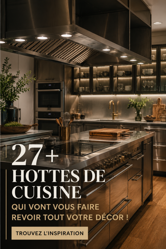 Une hotte de cuisine moderne qui allie luxe et design