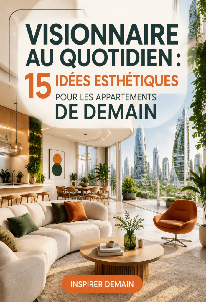 Un appartement moderne décoré avec des éléments de design futuriste et des touches de luxe.